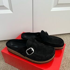 Birkenstock Buckley Suede Leather Clogs in 37